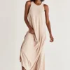 Discount Z Supply Varley Triblend Midi Dress-Frappe|
