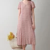 Clearance Indi & Cold Vestido Daisy Dress In Terra Cotta|