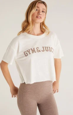 Discount Z Supply Vintage Gym Tee-Sandstone|