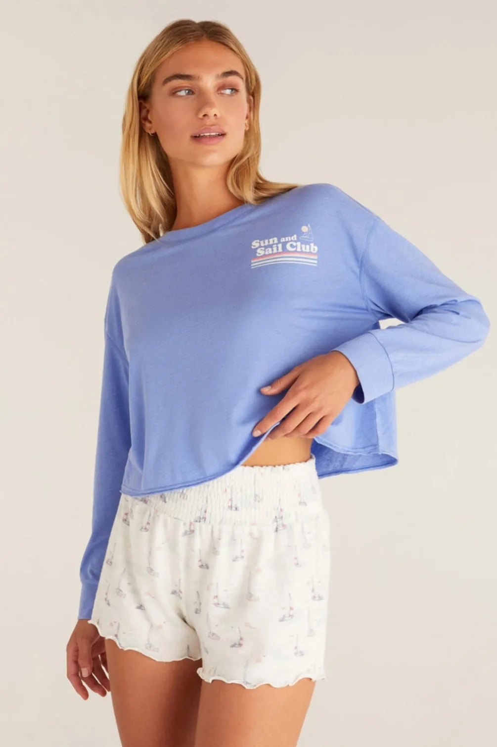 Online Z Supply Vintage Sail Tee-Ocean Blue|