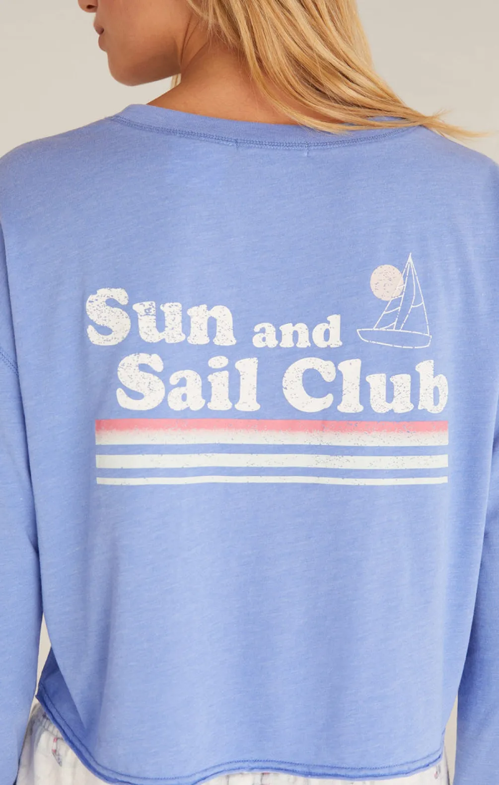 Online Z Supply Vintage Sail Tee-Ocean Blue|