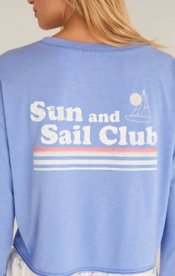 Best Z Supply Vintage Sail Tee-Ocean Blue|