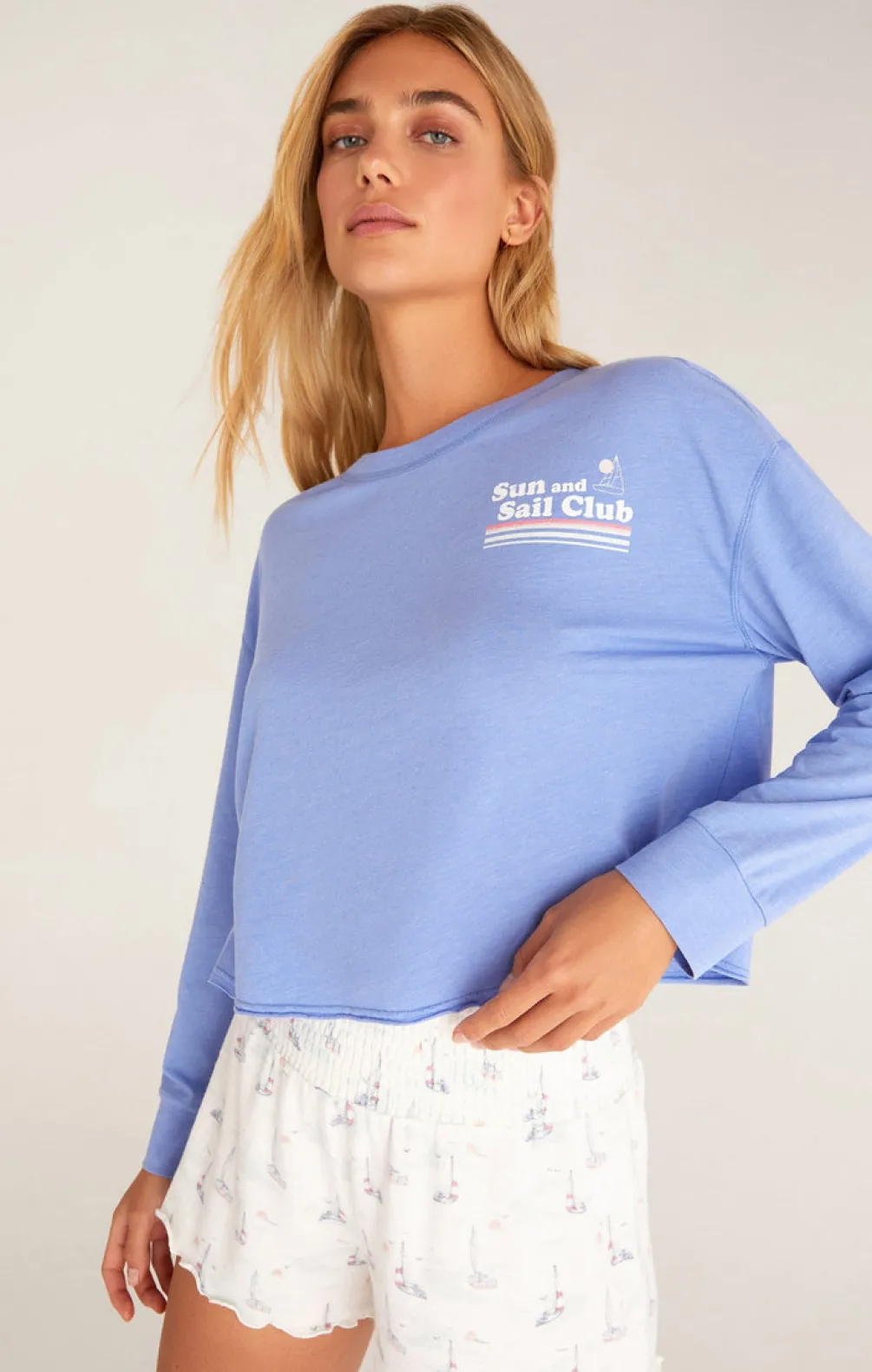 Best Z Supply Vintage Sail Tee-Ocean Blue|