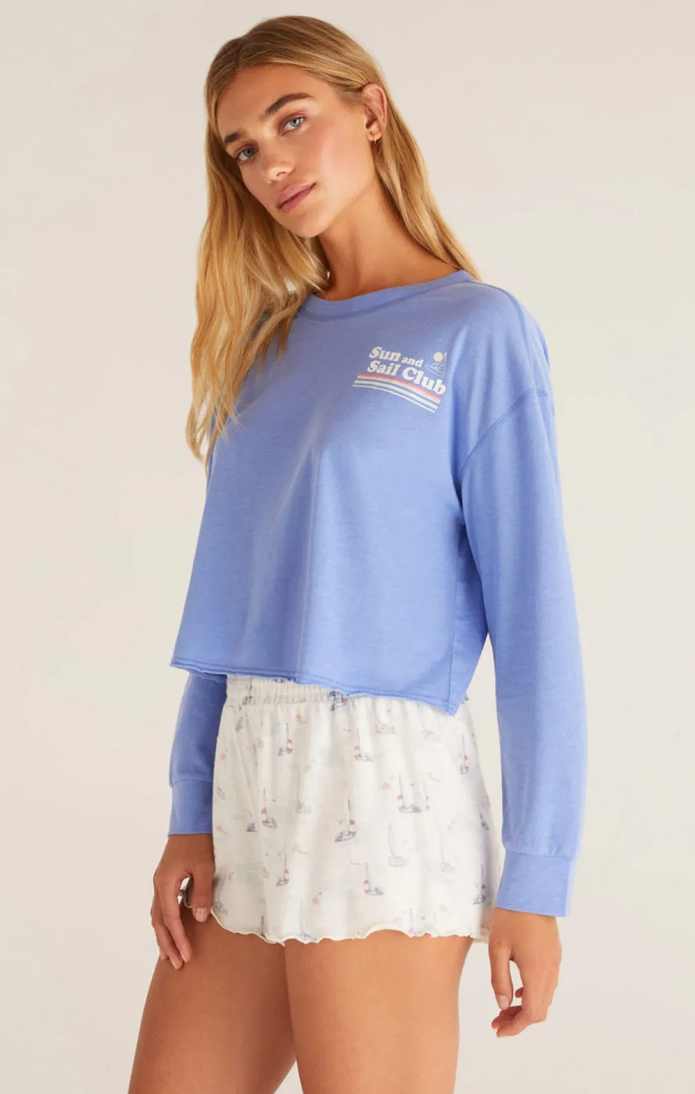 Best Z Supply Vintage Sail Tee-Ocean Blue|