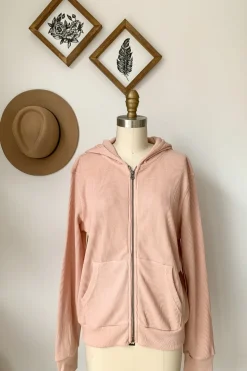 RD Style Waffle Knit Hoodie-Shrimp|
