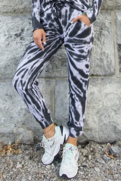 Best RD Style Waffle Knit Lounge Jogger-Black Swirl|