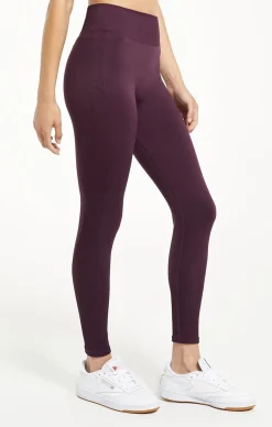 Hot Z Supply Walk It Out Seamless Legging-Deep Plumr| -New