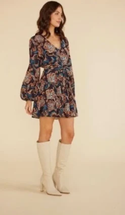 Online Minkpink Whilla Mini Dress-Navy Multi|Minkink