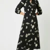 Great Plains Winter Umbra Round Neck Dress|