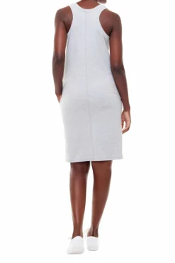 I Love Tyler Madison Zandaya French Terry Tank Dress-Light Grey|Iltm